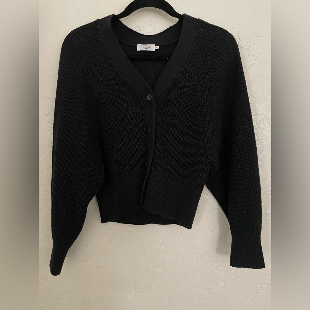 The Reset Black Cardigan